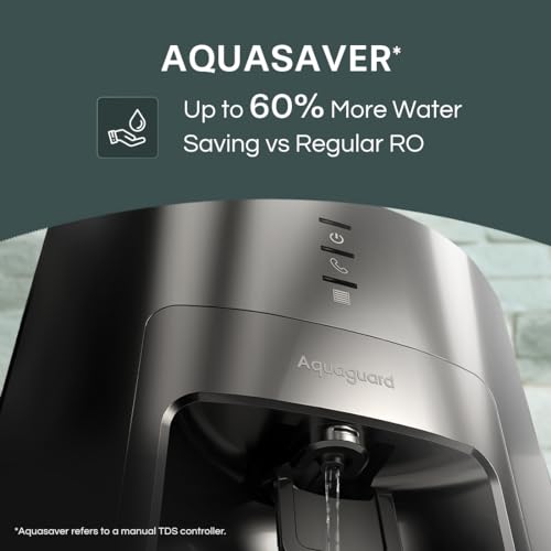 Aquaguard Delight Aquasaver RO+UV+UF+MC Tech | 2-year filter life | With Mega Sediment filter | 2 Free cleaning service | 60% Higher Water Recovery | 9-Stage Purification | India’s No.1 Purifier*