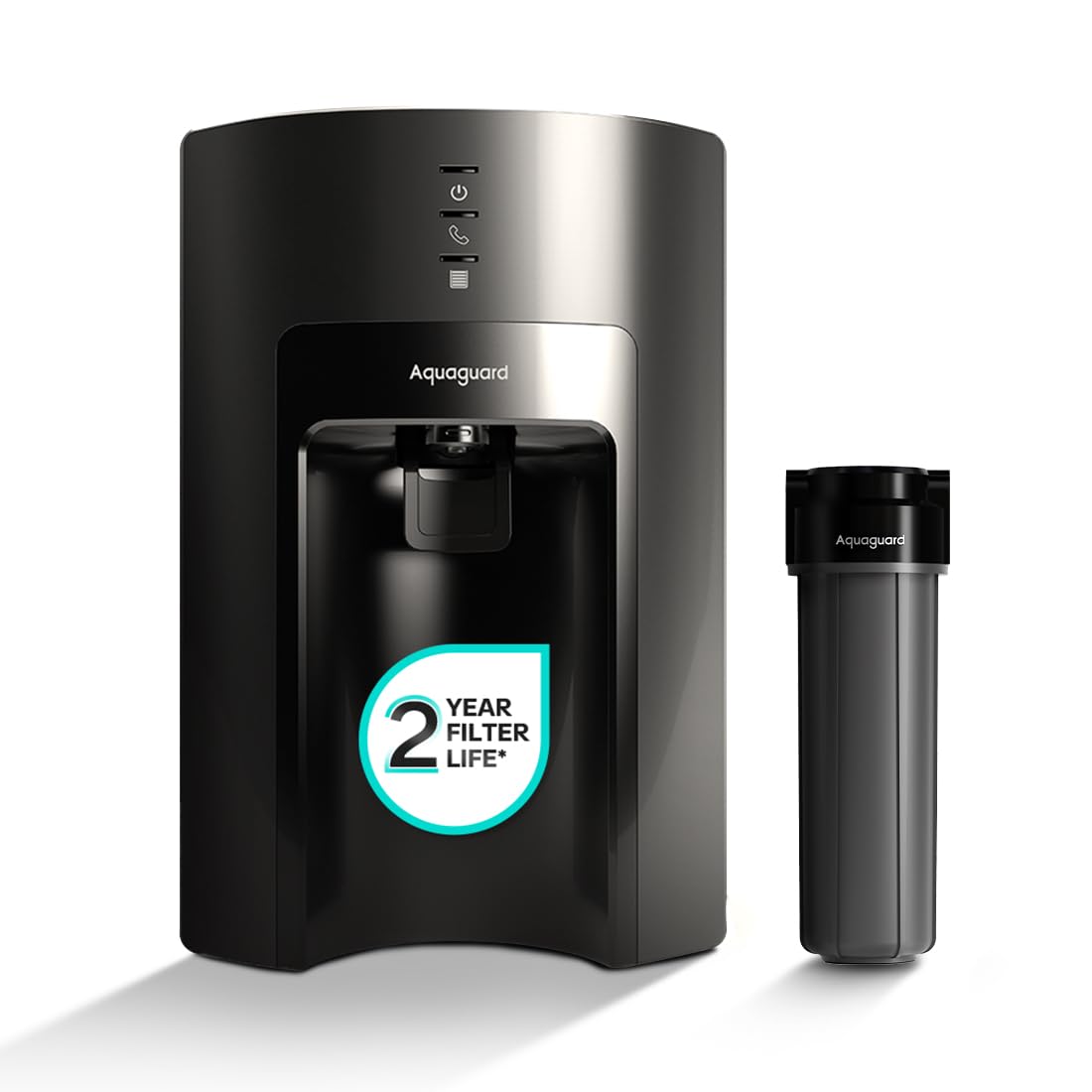 Aquaguard Delight Aquasaver RO+UV+UF+MC Tech | 2-year filter life | With Mega Sediment filter | 2 Free cleaning service | 60% Higher Water Recovery | 9-Stage Purification | India’s No.1 Purifier*