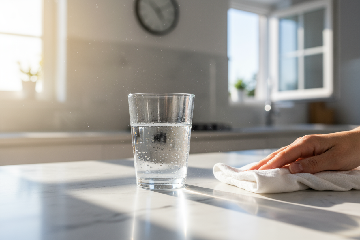 Clean the dust and drink clean 